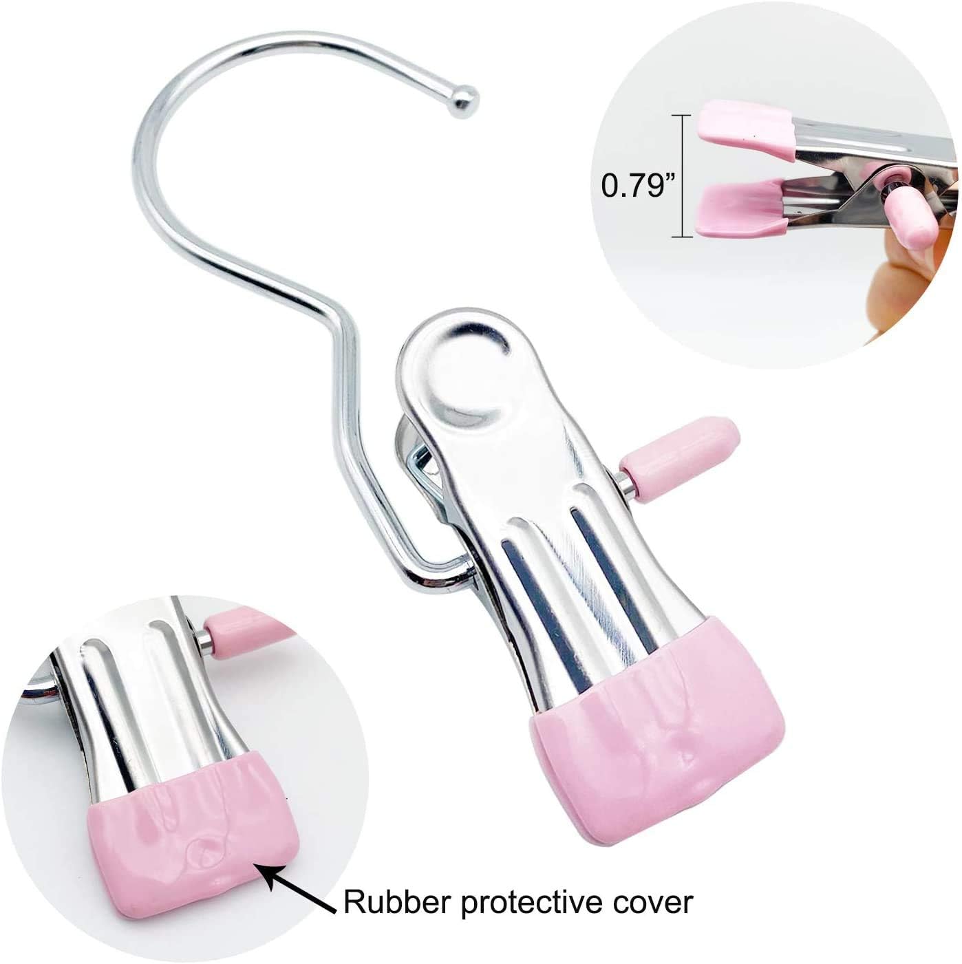 Jcpnneys - Anti-rust Clip Space-saving Clothespin Hat Pants Storage Hanging Travel Hook