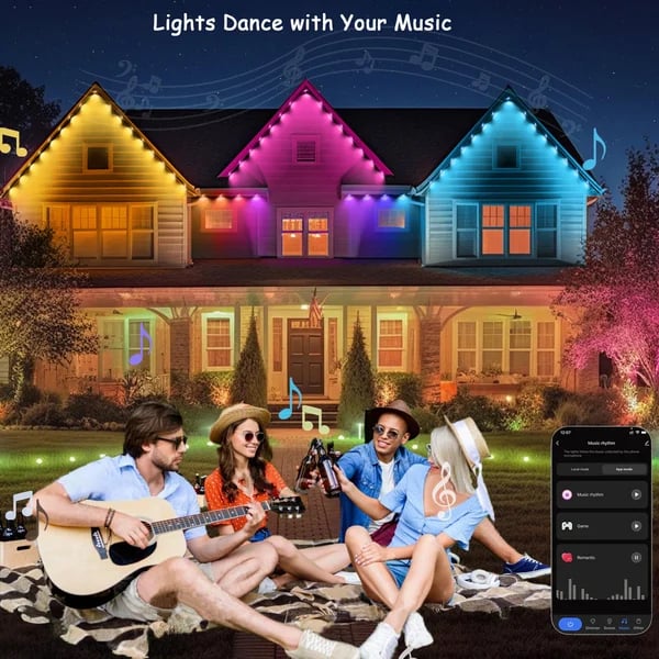 Jcpnneys - Smart Rainbow LED Permanent Outdoor Light