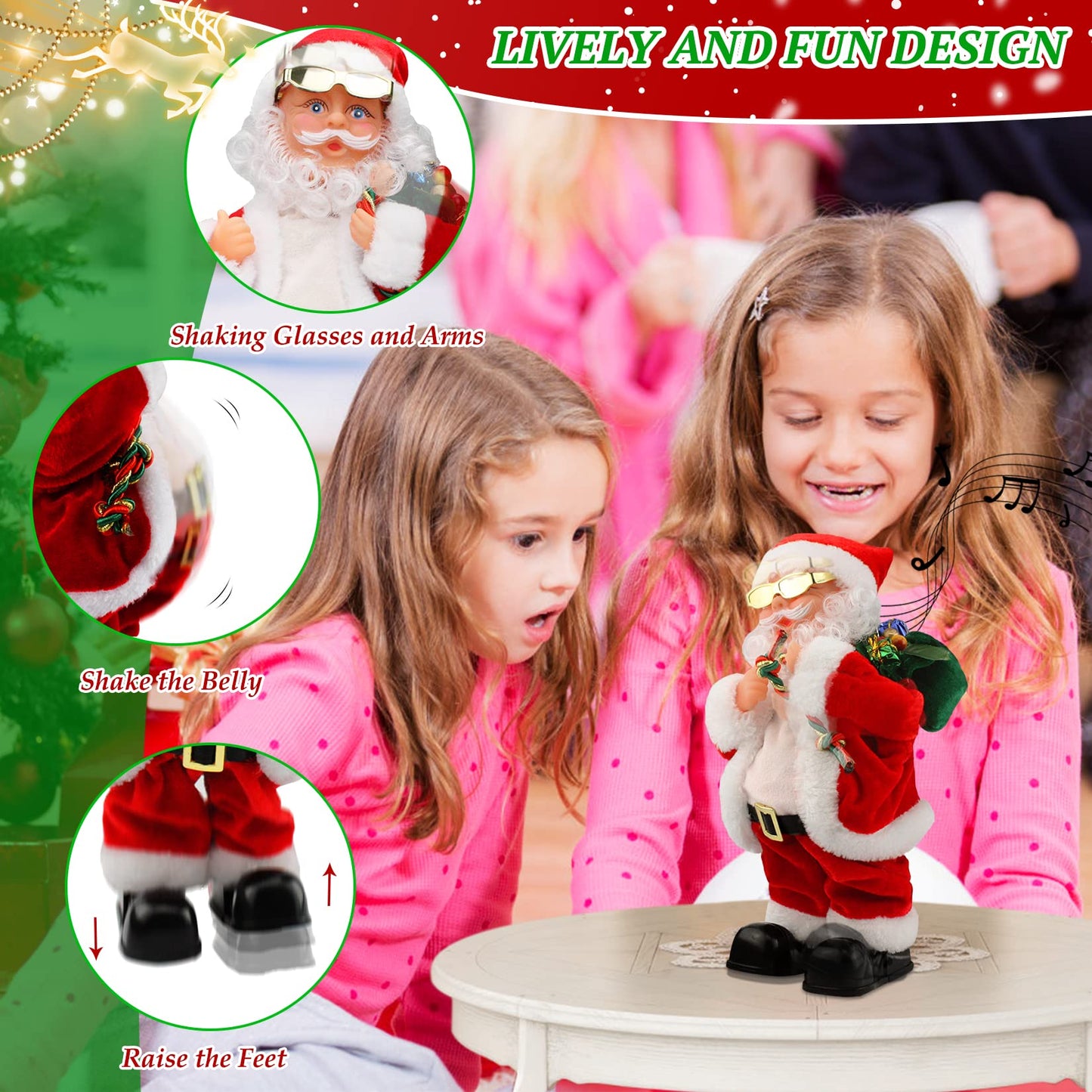 🔥This week's hot sale🔥Electric Dancing Music Santa Claus